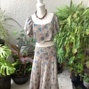 Vestido de dos piezas bohemio ocasional